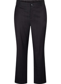 Trousers with pinstripes