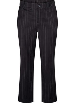 Trousers with pinstripes, Black W. Pinstripe, Packshot image number 0
