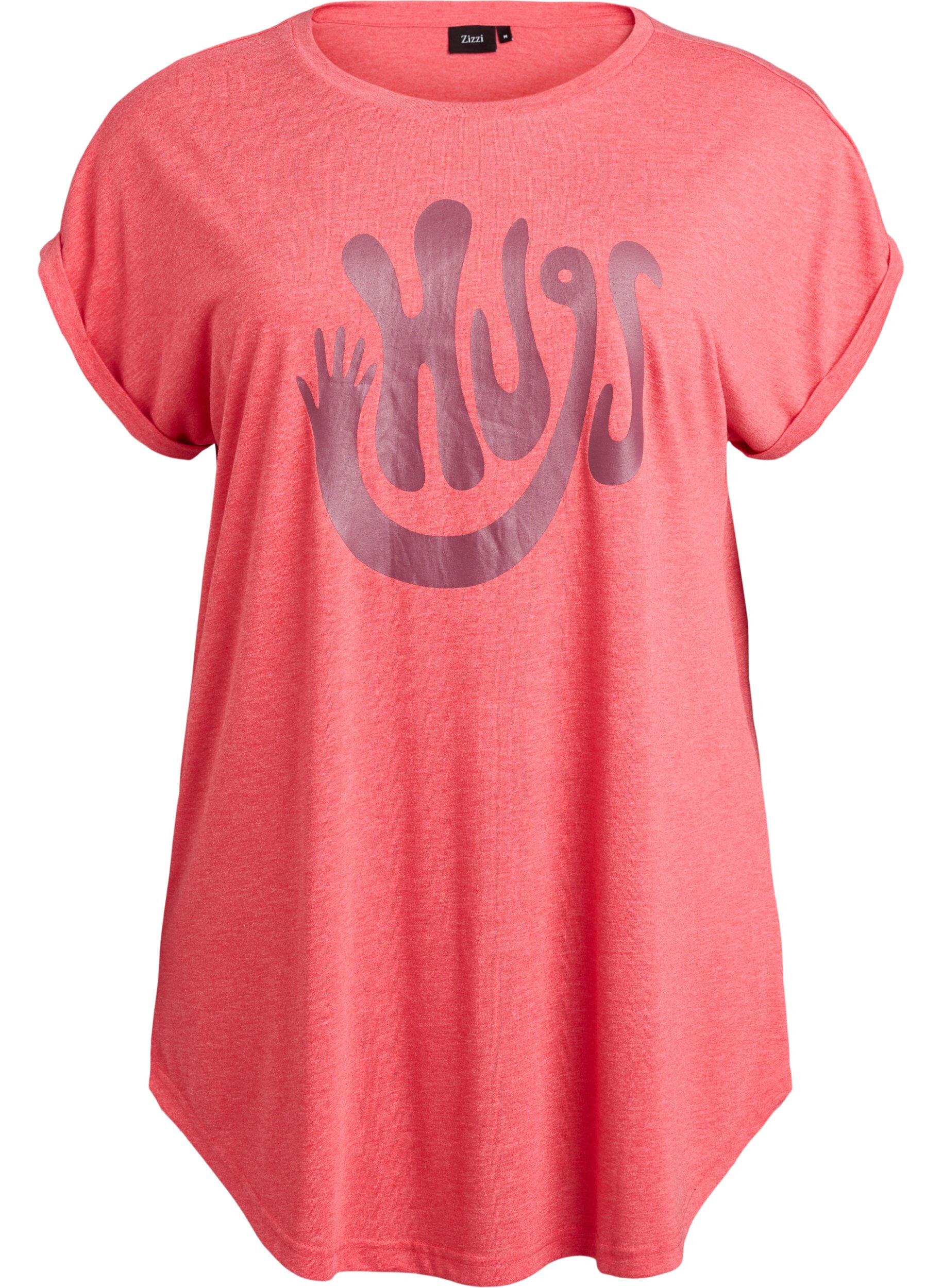 Short sleeve nightgown with text print