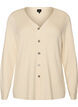 Fine-knit cardigan with decorative buttons, Vanilla, Packshot image number 0