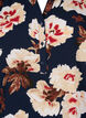 Blouse with short sleeves and v-neck, Blue, Packshot image number 2