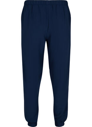 Trousers with pockets and elasticated trim, Navy Blazer, Packshot image number 1