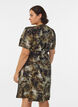 Printed wrap dress, Green, Model image number 2