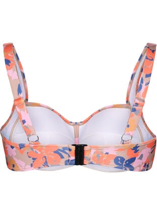 Printed bikini top, Retro Flower, Packshot image number 1