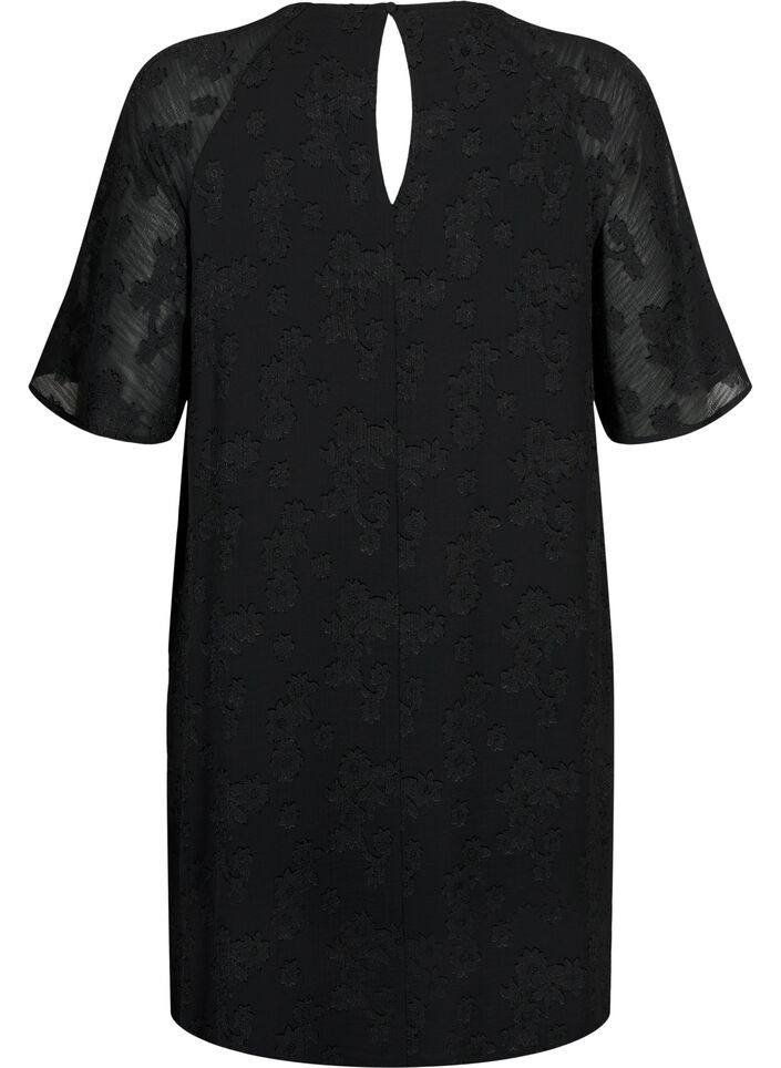 Dress with short sleeves, Black, Packshot image number 1