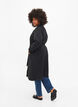 Long trench coat with belt, Black, Model image number 1