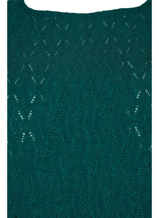 Dress with textured pattern and balloon sleeves, Deep Teal, Packshot image number 2