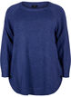 Marled knitted sweater with button details, Navy Blazer Mel., Packshot image number 0