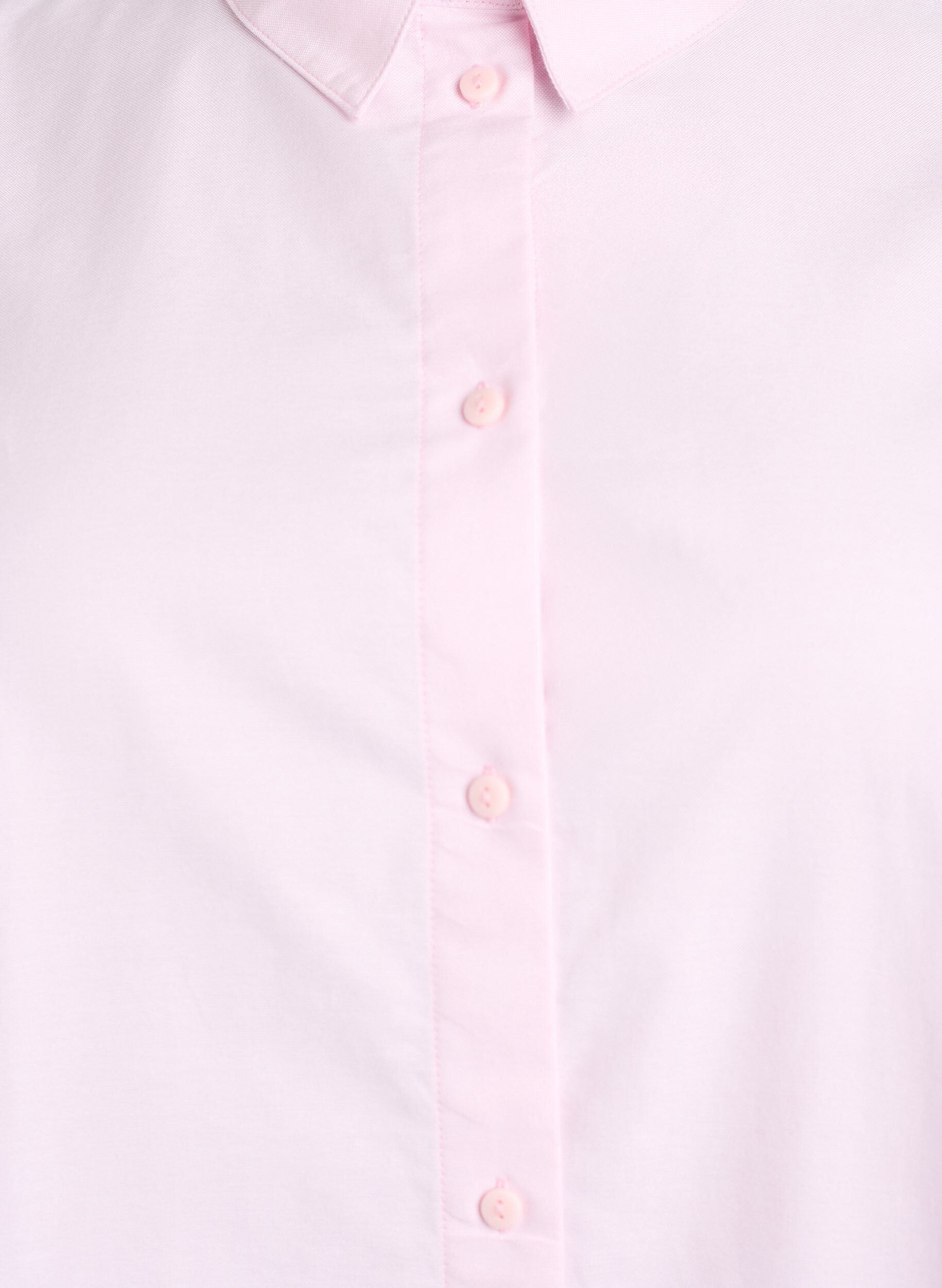 Zizzifashion Long-sleeved cotton shirt, Pink, Packshot image number 2