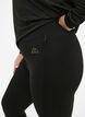 3/4 training leggings with pockets, Black, Model image number 2