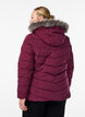 Short puffer jacket with hood, Dark Bordeaux, Model image number 2