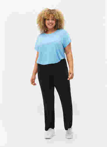 Short sleeved workout t-shirt, Alaskan Blue, Model image number 2