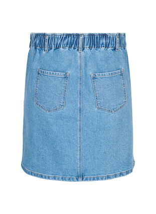 Denim skirt with pockets, Light blue denim, Packshot image number 1