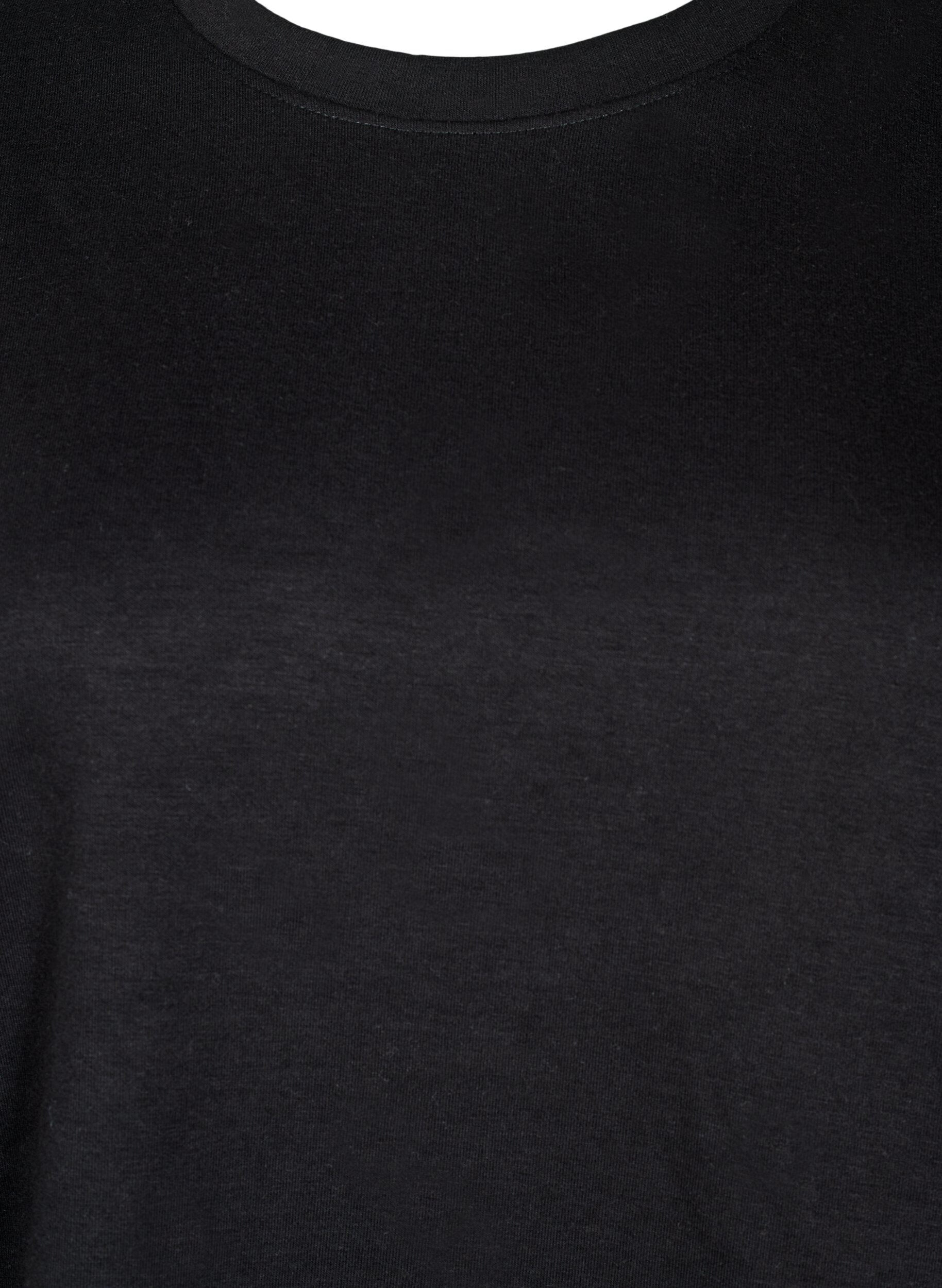 Zizzifashion Sweatshirt with crew neck, Black, Packshot image number 2