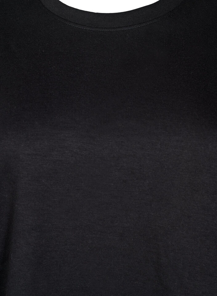Sweatshirt with crew neck, Black, Packshot image number 2