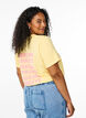 Organic cotton T-shirt with back print, Yellow, Model image number 2