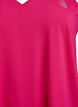 Workout top with v-neck, Pink, Packshot image number 2