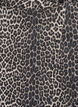Short denim skirt with leopard print and an A-line shape, Brown, Packshot image number 2