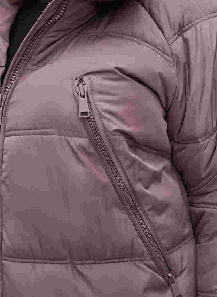 	 Winter jacket with pockets and high collar, Iron, Model image number 2
