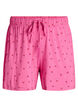 Pyjama shorts in viscose jersey with an all-over print, Pink, Packshot image number 0