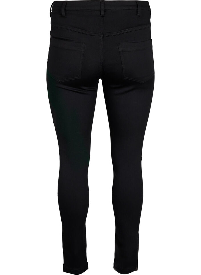Super slim Amy jeans with embroidery detail, Black, Packshot image number 1