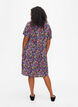 FLASH - V-neck dress with floral print, Multi Flower, Model image number 1