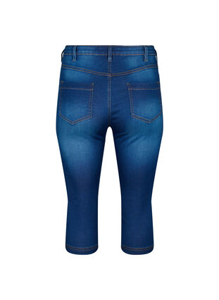 High waisted Amy capri jeans with super slim fit, Blue denim, Packshot image number 1