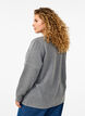Sweatshirt with contrast stitching, Medium Grey Mél, Model image number 1