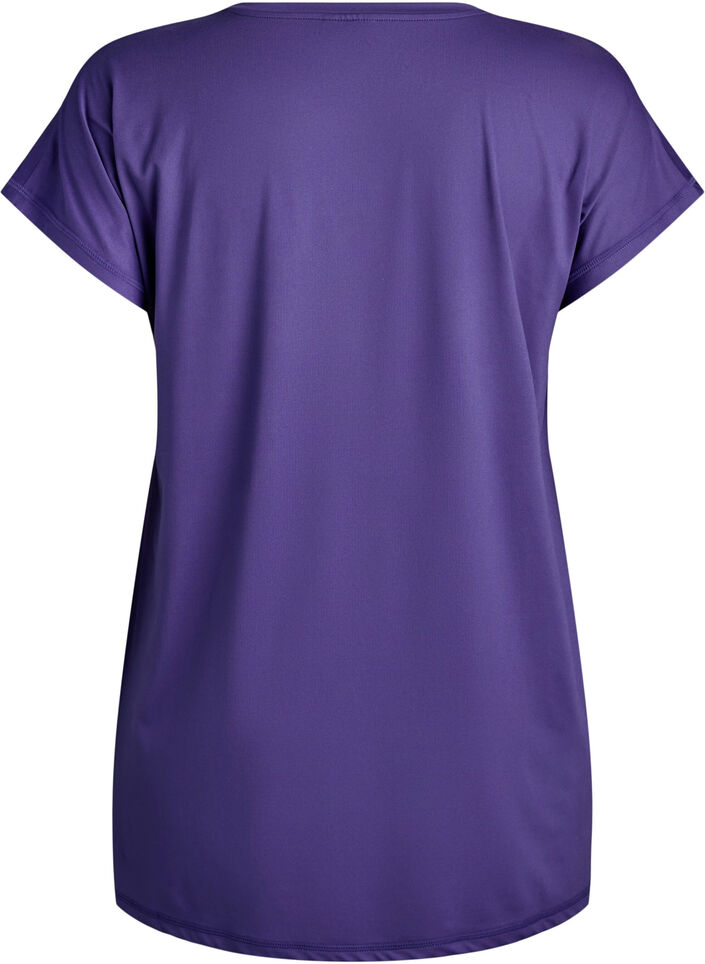 Long training t-shirt, Purple, Packshot image number 1