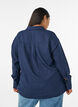 Loose shirt with V-neck, Blue, Model image number 2
