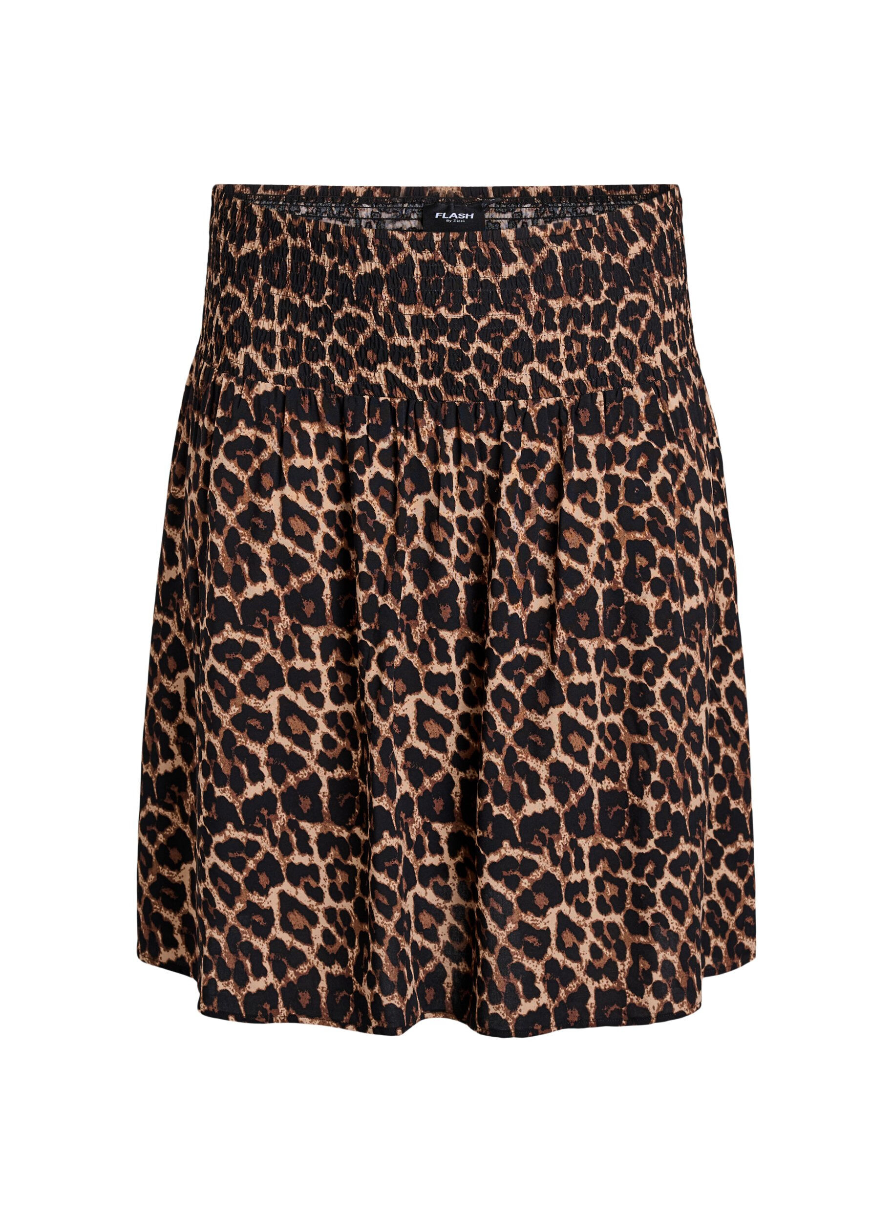 Short skirt with smocked waist