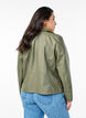 Biker jacket in faux leather, Green, Model image number 2