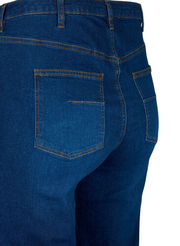 Extra high-waisted Megan jeans with regular fit, Dark blue, Packshot image number 3