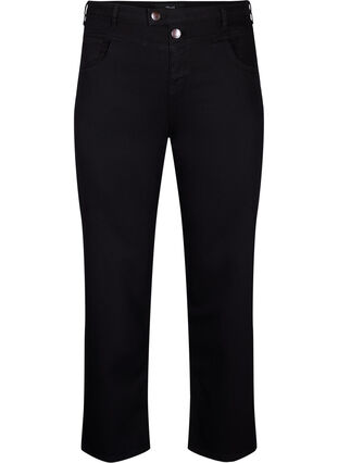 Regular fit Gemma jeans with a high waist, Black, Packshot image number 0