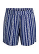 Striped shorts in a linen-viscose blend, Blue, Packshot image number 0