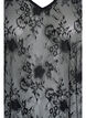 Midi-length lace dress with A-line shape, Black, Packshot image number 2