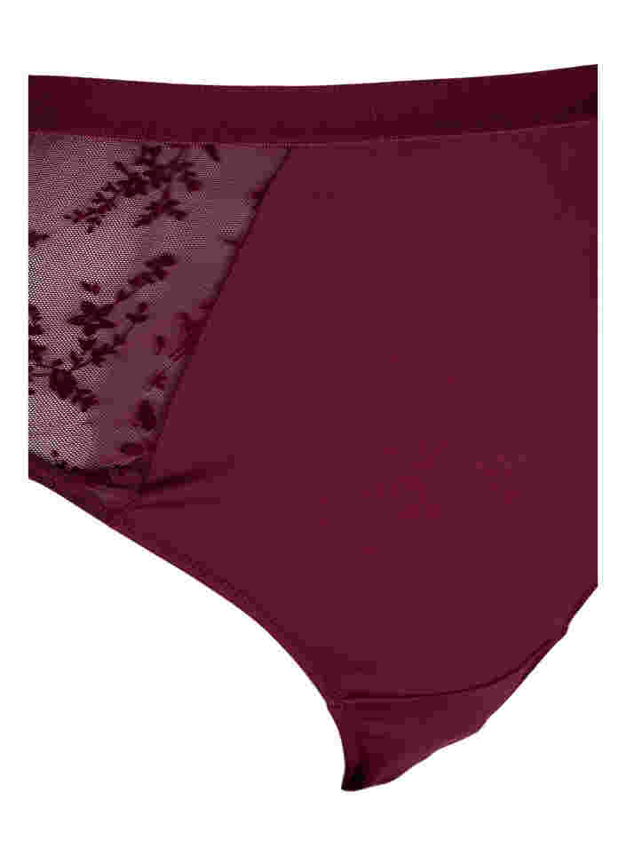 Thong with regular waist, Bordeaux Ass, Packshot image number 2
