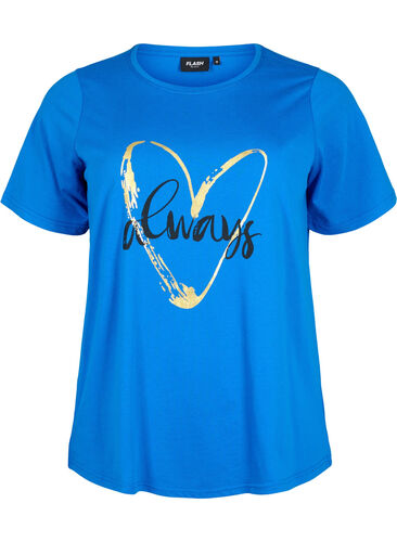 FLASH - T-shirt with motif, Princess Blue, Packshot image number 0
