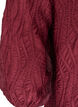 Blouse with texture and 3/4 sleeves, Red, Packshot image number 3