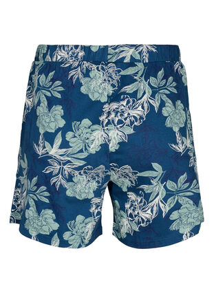 Loose pyjama shorts with print, Insignia Blue AOP, Packshot image number 1