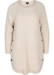 Melange knit dress with buttons, Pumice Stone Mel., Packshot image number 0