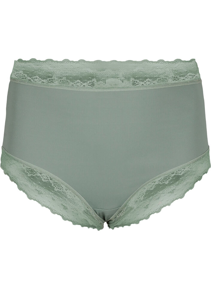 High waisted hipster brief with lace, Laurel Wreath Ass, Packshot image number 0
