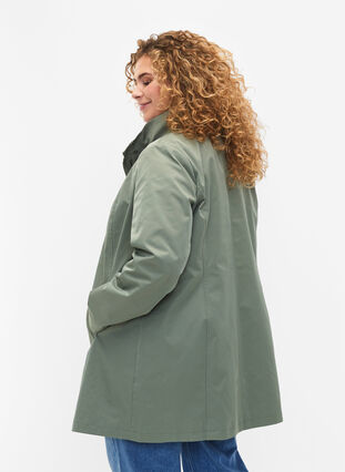 Jacket with pockets and high collar, Sea Spray, Model image number 1