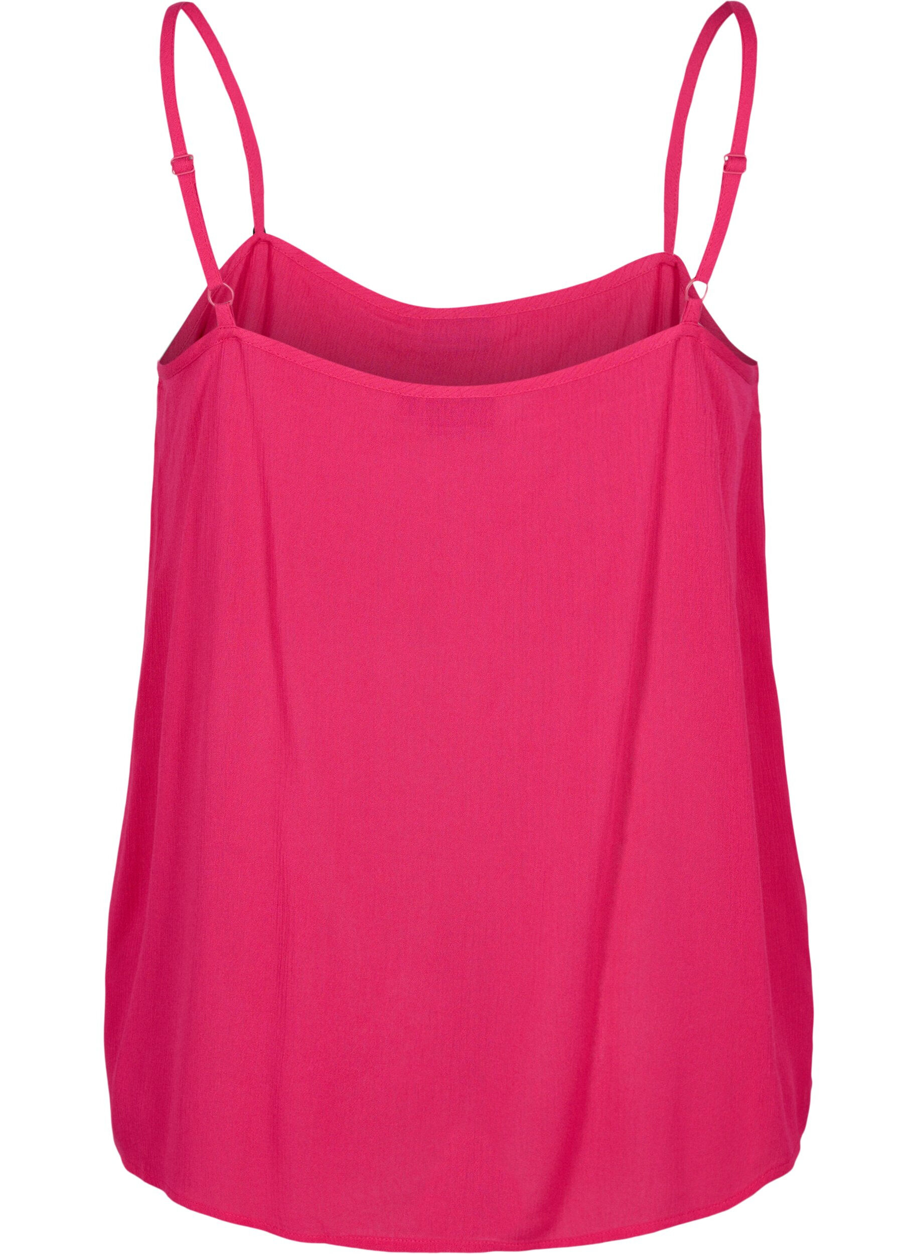 Zizzifashion Strap top in viscose, Pink, Packshot image number 1