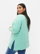 Melange pullover with side slit, Cabbage/White, Model image number 1