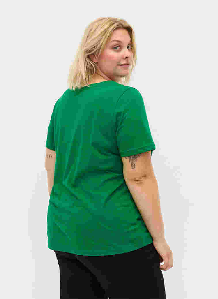 Short-sleeved crew neck t-shirt, Jolly Green MB, Model image number 1