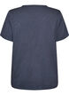T-shirt with button detail, Grey, Packshot image number 1