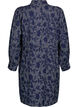 Shirt dress with tie belt and print, Blue, Packshot image number 1