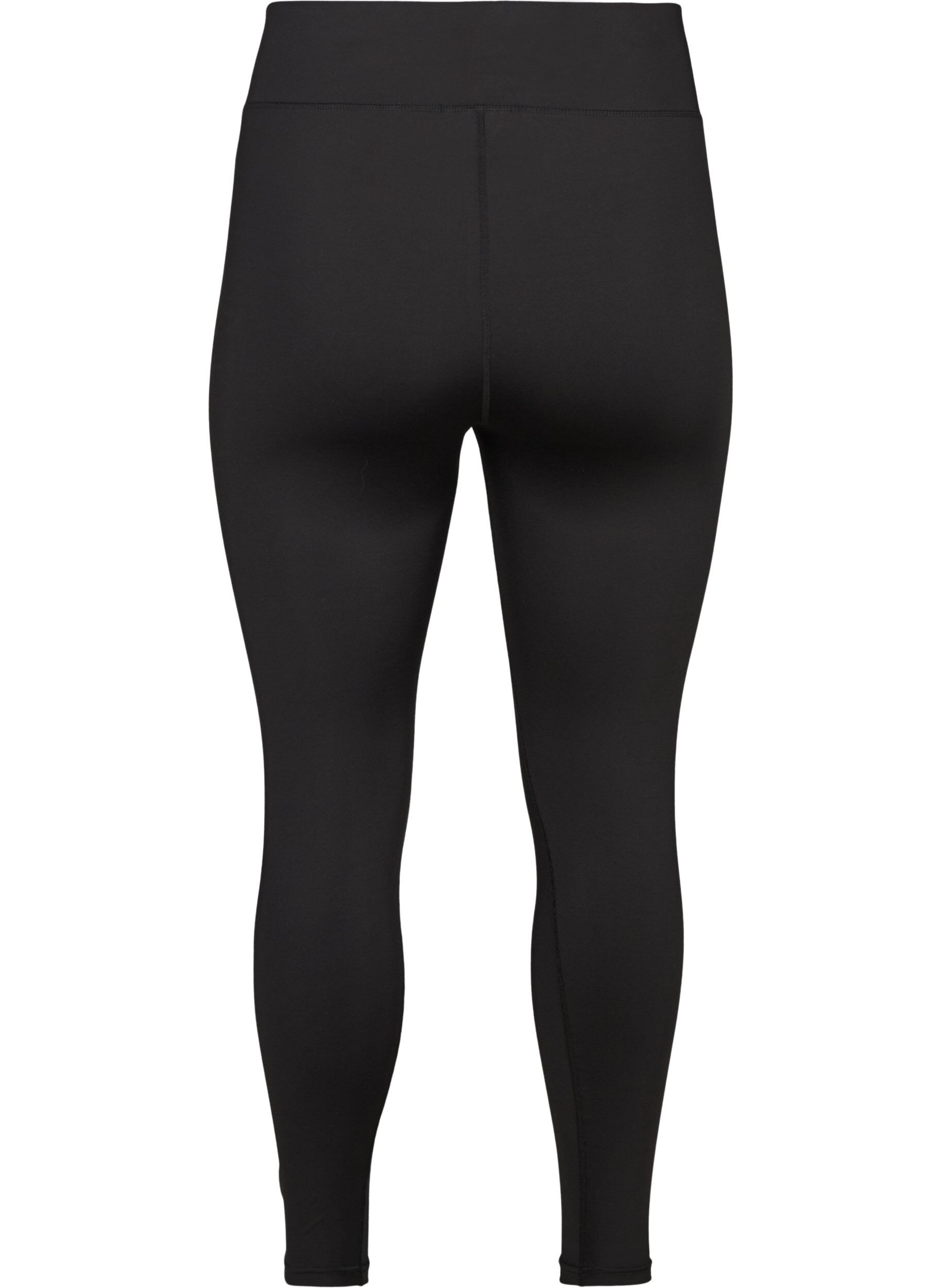 Zizzifashion Cropped basic workout leggings, Black, Packshot image number 1