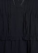 A-shape tunic with ruffles, Black, Packshot image number 2